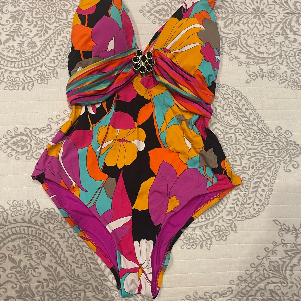 Trina Turk Multicolor Floral One-Piece Swimsuit